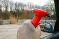 Safety hammer with being used to break driver side window