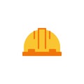 Safety hard hat flat icon Royalty Free Stock Photo