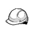 safety helmet builder game pixel art vector illustration Royalty Free Stock Photo