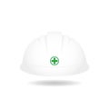 White Safety helmet, Safety helmet icon vector, Construction icon, Hard hat, under construction. Royalty Free Stock Photo