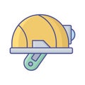 Safety helmet Vector Icon which can easily modify or edit Royalty Free Stock Photo