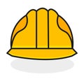 Safety helmet vector, protection concept