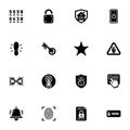 Safety icon - Expand to any size - Change to any colour. Perfect Flat Vector Contains such Icons as alarm, sensor, smoke