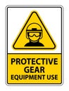 Safety Icon for Protective Gear and Equipment Use Royalty Free Stock Photo