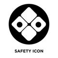 Safety icon vector isolated on white background, logo concept of Royalty Free Stock Photo