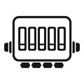 Safety junction box icon simple vector. Electric switch Royalty Free Stock Photo