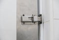 Safety latch or locked doors in condo Royalty Free Stock Photo