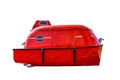 Safety lifeboat red color