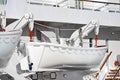 Safety lifeboat on ship deck Royalty Free Stock Photo