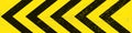 Safety line texture. Black and yellow police stripe border, construction, danger caution tape grunge Royalty Free Stock Photo