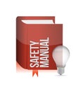 Safety manual book illustration Royalty Free Stock Photo