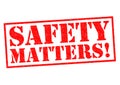 SAFETY MATTERS! Royalty Free Stock Photo