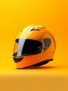 Safety Motorcycle helmet Transportation Gear Vertical Illustration.