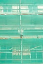Safety net over scaffolding. Royalty Free Stock Photo