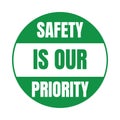 Safety is our priority symbol icon