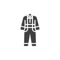 Safety overalls vector icon