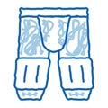 Safety Pants doodle icon hand drawn illustration