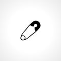 safety pin icon. safety pin vector icon. safety pin isolated icon Royalty Free Stock Photo