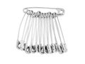 Safety pin isolated Royalty Free Stock Photo