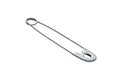 Safety pin isolated on white background. Royalty Free Stock Photo