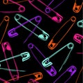 Safety pins Royalty Free Stock Photo