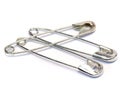 Safety pins Royalty Free Stock Photo