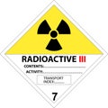 Safety placard - warning sign radioactive Royalty Free Stock Photo