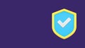 Safety protection risk insurance shield with done checkmark 3d icon vector illustration Royalty Free Stock Photo