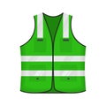 Safety reflective vest icon sign flat style design vector illustration.