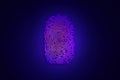 Identity thumbprint security safety identification technology print biometric crime icon fingerprint symbol finger