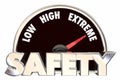 Safety Security Words Gauge Measure Maximum Protection