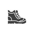 Safety shoes vector icon