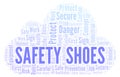 Safety Shoes word cloud.