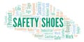 Safety Shoes word cloud.
