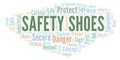 Safety Shoes word cloud.