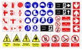 Safety signs Royalty Free Stock Photo