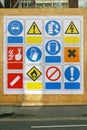 Safety signs Royalty Free Stock Photo