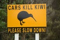 Safety signs for Kiwi in New Zealand Royalty Free Stock Photo