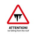 Safety signs Labeling Symbol Pictogram Standard Danger Falling ice