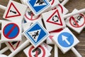 Safety signs and symbols. Royalty Free Stock Photo