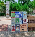 Safety & Social Distancing boards at the entrance of Mysore Zoo