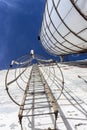 Safety stairs on an old silo Royalty Free Stock Photo