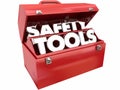 Safety Tools Prevent Injury Accident Toolbox Royalty Free Stock Photo