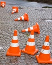 Safety Traffic Cones Royalty Free Stock Photo
