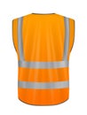 Safety vest back Royalty Free Stock Photo