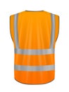 Safety vest back