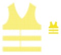 Safety Vest Halftone Dotted Icon