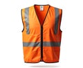 Safety Vest Isolated on White Background Royalty Free Stock Photo