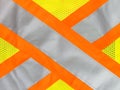 Safety vest reflective tape Royalty Free Stock Photo