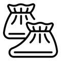 Safety waste icon outline vector. Suit protect